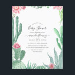 水彩多肉乳児シャワー招待状 チラシ<br><div class="desc">トレンディー多肉植物ベビーシャワー招待状は、迅速かつ簡単にあなたのイベントの詳細に対応するように設計された。封筒は含まれない。同じテーマに封筒が含まれ、一致する製品が含まれる厚い招待状については、以下のコレクションを参照。</div>