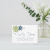 水彩多肉乳児シャワー表示シャワー エンクロージャーカード (スタンド正面)