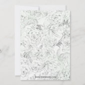 水彩多肉乳母のデイブランチ招待状 招待状 (裏面)