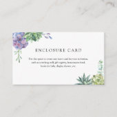 水彩多肉処理エンクロージャカード エンクロージャーカード (正面)