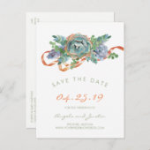 水彩多肉塊年代を保存2 案内ポストカード (正面/裏面)