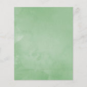 水彩多肉性ジオメトリック結婚式招待状 チラシ (裏面)