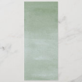 水彩多肉性フラワーアーバー庭園の結婚式 プログラム (裏面)