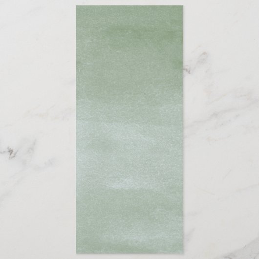 水彩多肉性フラワーアーバー庭園の結婚式 プログラム (裏面)