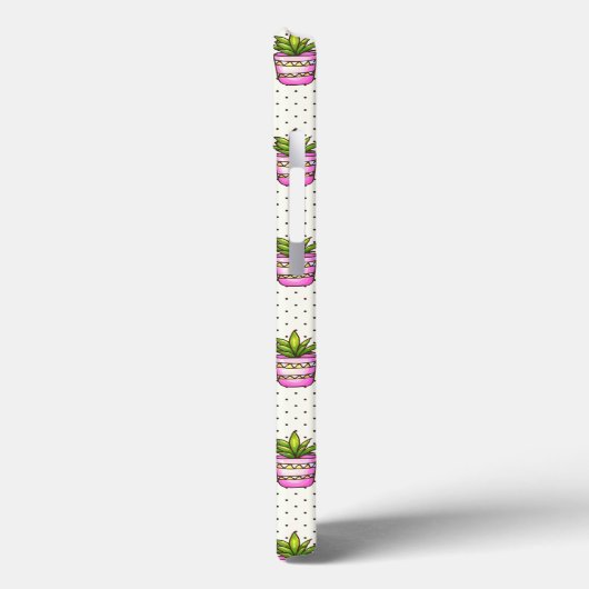 水彩多肉性水玉模様模様 Case-Mate iPhoneケース (裏面 / 左)