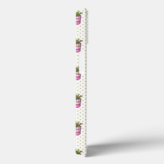 水彩多肉性水玉模様模様 Case-Mate iPhoneケース (裏面 / 右)