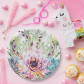 水彩多肉性紙プレート ペーパープレート (パーティー)