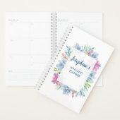 水彩多肉株パーソナライズされた プランナー手帳 (ディスプレー)