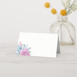 水彩多肉株モダンエレガント プレイスカード