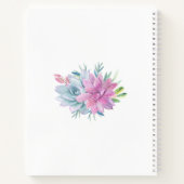 水彩多肉株結婚の ノートブック (裏面)