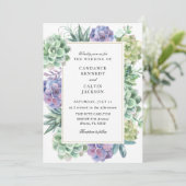 水彩多肉株結婚の 招待状 (スタンド正面)