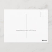 水彩多肉植物ハートサンキューポストカード ポストカード (裏面)