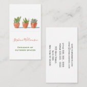 水彩多肉植物学 名刺 (正面/裏面)