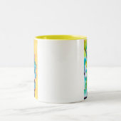 水彩多肉植物 ツートーンマグカップ (中央)