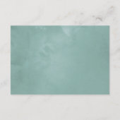 水彩多肉植物  ブライダルシャワー ディスプレイ シャワー エンクロージャーカード (裏面)