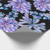 水彩多肉植物 ラッピングペーパー (角)