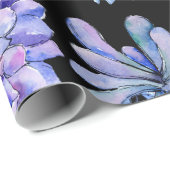 水彩多肉植物 ラッピングペーパー (ロールコーナー)