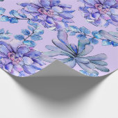 水彩多肉植物 ラッピングペーパー (角)