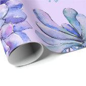 水彩多肉植物 ラッピングペーパー (ロールコーナー)