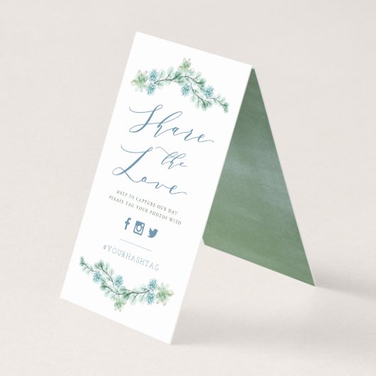 水彩多肉汁共有ラブズ結婚サイン (裏面)