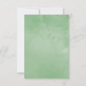 水彩多肉汁幾何ベビーシャワー サンキューカード (裏面)