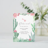 水彩多肉汁新しいアドレス 案内ポストカード (スタンド正面)