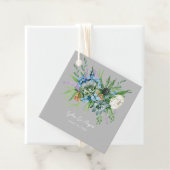 水彩多肉質フローラブーケボホ結婚ズ フェイバータグ (インサイチュ)