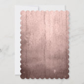 水彩多肉類バードピーチブライダルシャワー 招待状 (裏面)