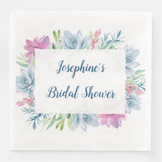 水彩多肉類ブライダルシャワー (正面)