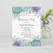 水彩多肉類砂漠リタイア 招待状 (スタンド正面)