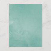 水彩多肉類結婚のゲスト詳細 エンクロージャーカード (裏面)