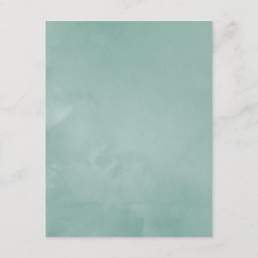 水彩多肉類結婚のゲスト詳細 エンクロージャーカード (裏面)