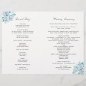 水彩多肉類結婚式 プログラム (裏面)