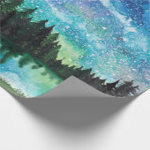 水彩夜景天の川 ラッピングペーパー (角)