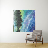 水彩夜景、天の川 タペストリー (インサイチュ(横))