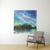 水彩夜景、天の川 タペストリー (インサイチュ)