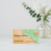 水彩夢の名刺 名刺 (スタンド正面)