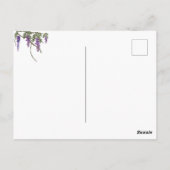 水彩夢の緑の庭エレガント ポストカード (裏面)