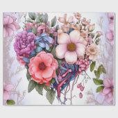 水彩夢の花束 ラッピングペーパー (フラット)