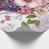 水彩夢の花束 ラッピングペーパー (角)