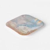 水彩夢幻夕陽 雲端9 婚前小聚 ペーパープレート (傾斜あり)