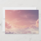 水彩夢幻的な夕焼けの雲9 サンキューカード (裏面)