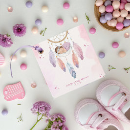 水彩夢想家の赤ちゃんシャワー フェイバータグ