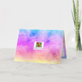 [水彩夢]ソフトパステルカラーズバタフライ カード (裏面)