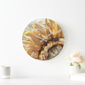 水彩大ひまわりコレクシエレガントョン ラージ壁時計 (ホーム)