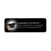 水彩大学院キャップブラック卒業 ラベル (正面)