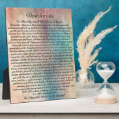 水彩大峡谷のデシデラータの詩 フォトプラーク (側面)