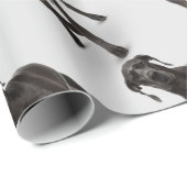 水彩大犬ペット ラッピングペーパー (ロールコーナー)