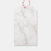 水彩大理石のテクスチャ母の日にマグノリア ギフトタグ (裏面)
