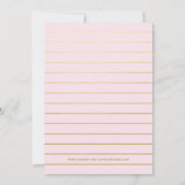 水彩大理石ガールベビーシャワー招待状 招待状 (裏面)